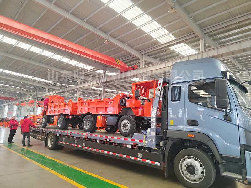 2臺5噸地下自卸車發往山西